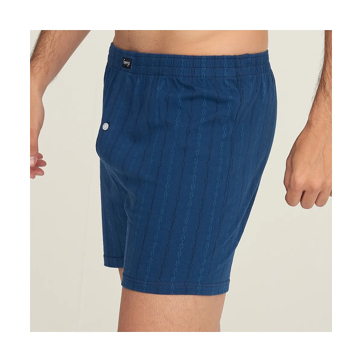 5010b BOXER ABIERTO CON BOTÓN BORDADO CADENAS