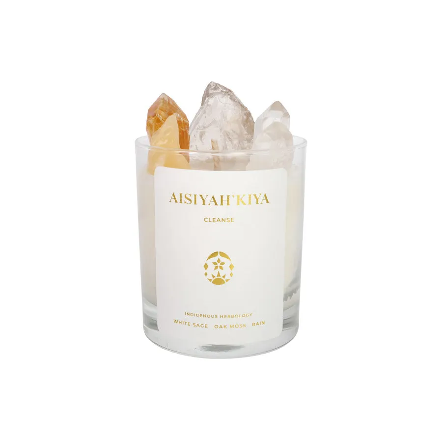 A  I  S  I  Y  A  H  ‘  K  I  Y  A  // Cleanse Crystal Candle