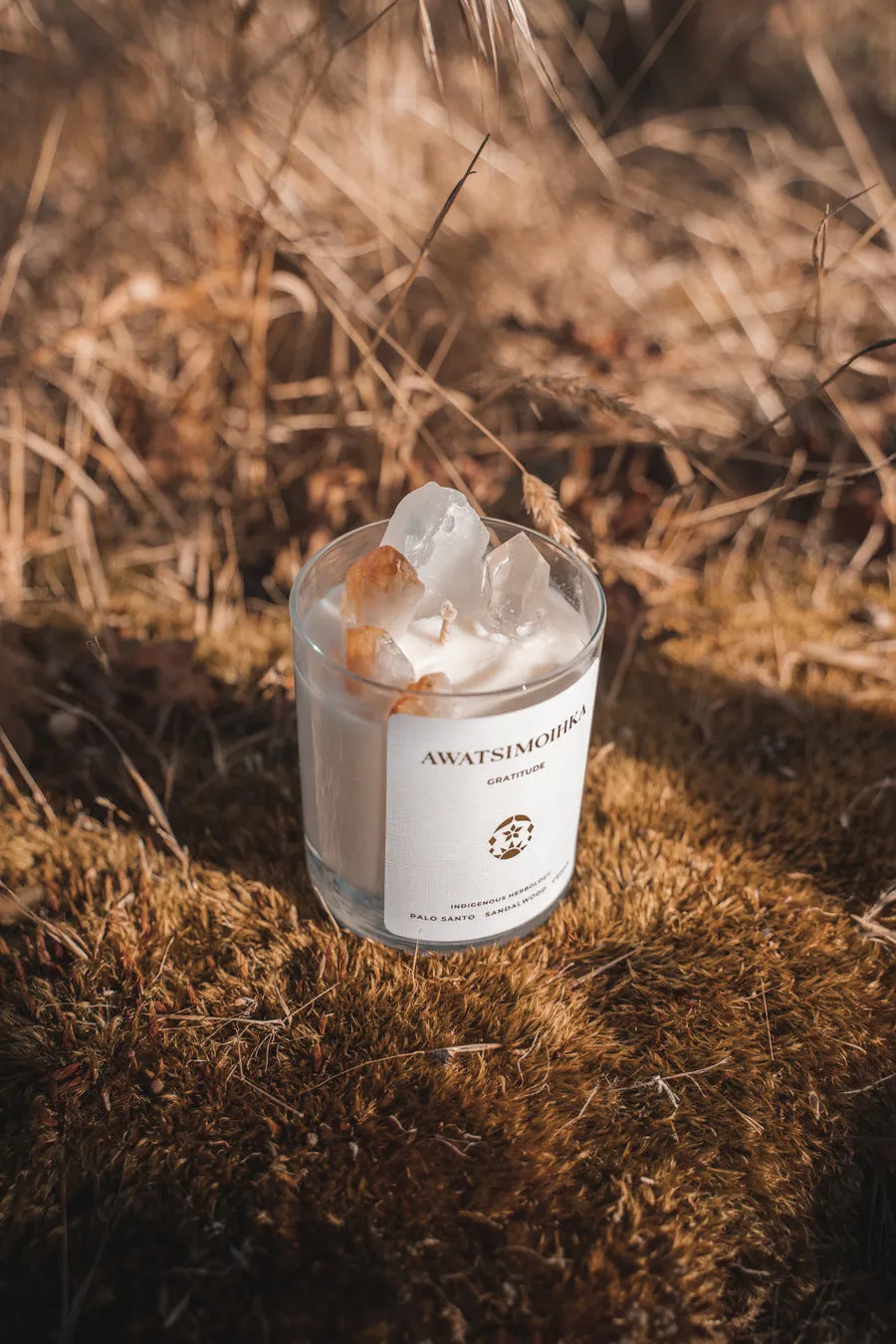 A W A T S I M O I H K A // Gratitude Crystal Candle