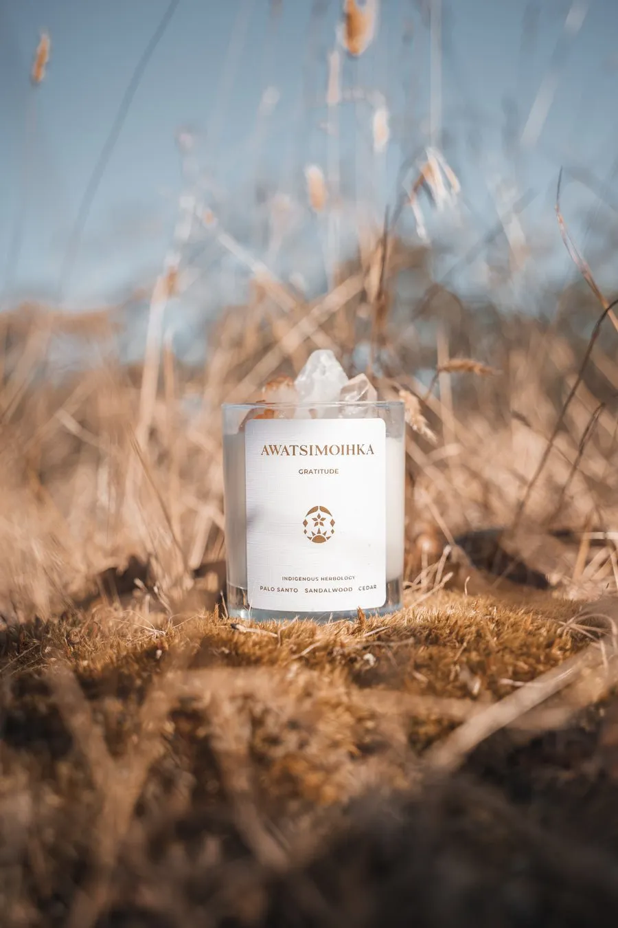 A W A T S I M O I H K A // Gratitude Crystal Candle