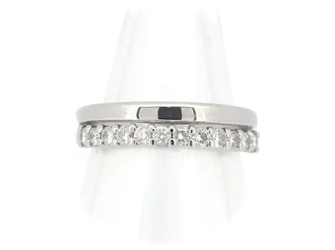 & Other Stories Anillo de diamante de platino PT950 de segunda mano, tamaño 8 en excelente estado Plata 