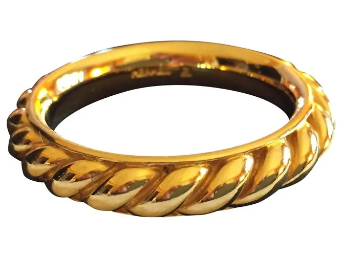 Anillo cuadrado de Hermès Dorado 