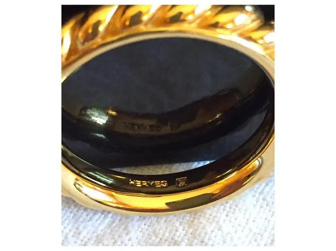 Anillo cuadrado de Hermès Dorado 