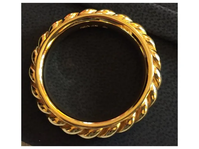 Anillo cuadrado de Hermès Dorado 