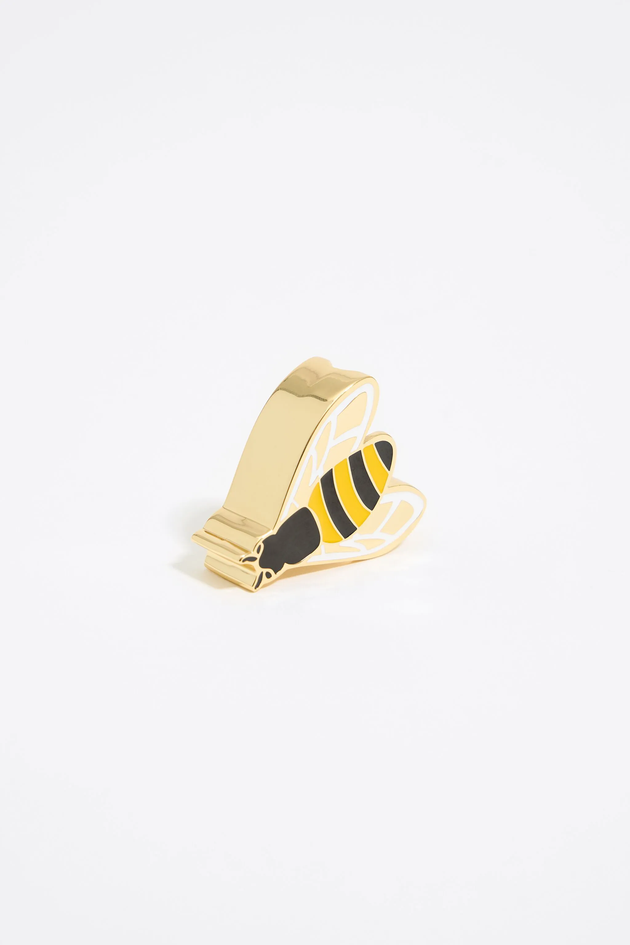 Anillo de pañuelo abeja dorado
