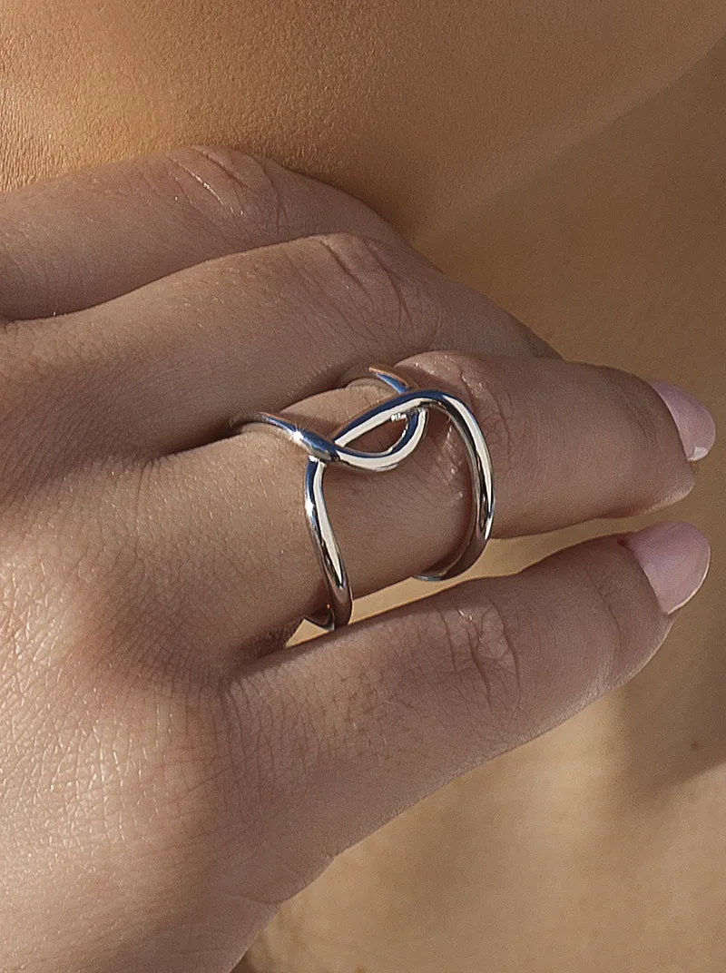 Anillo de plata ancho diseo original