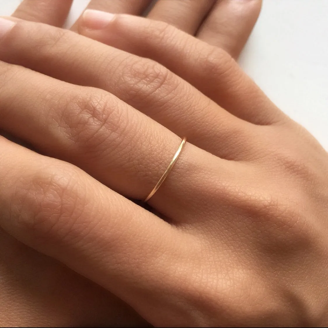 Anillo liso sencillo