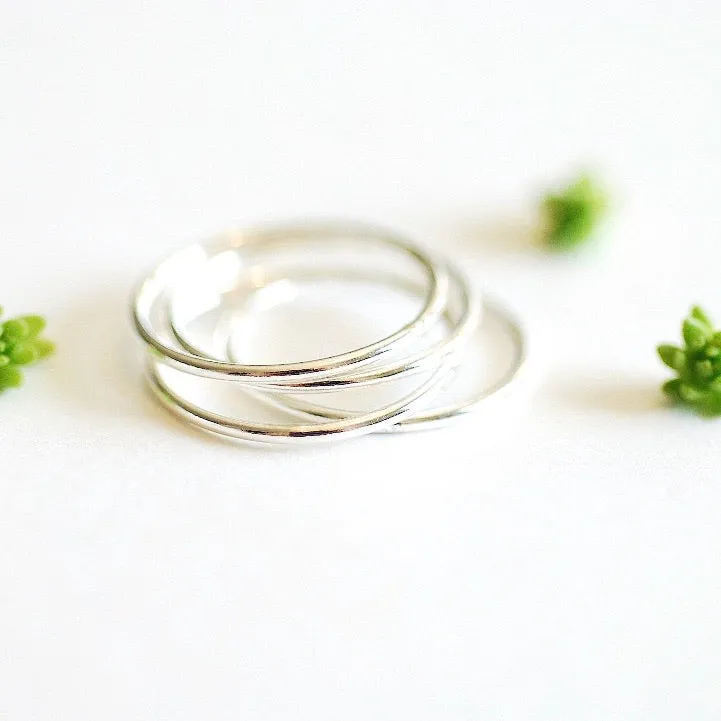 Anillo liso sencillo