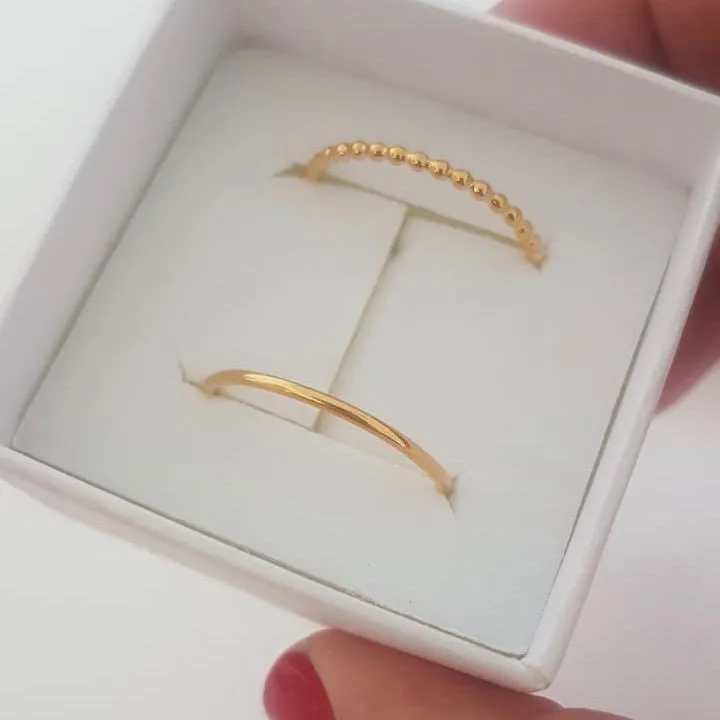 Anillo liso sencillo