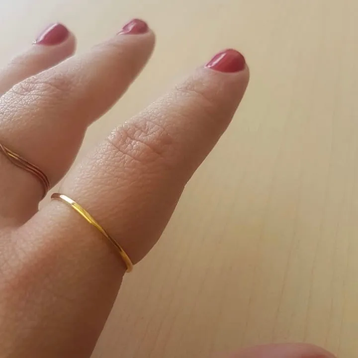 Anillo liso sencillo