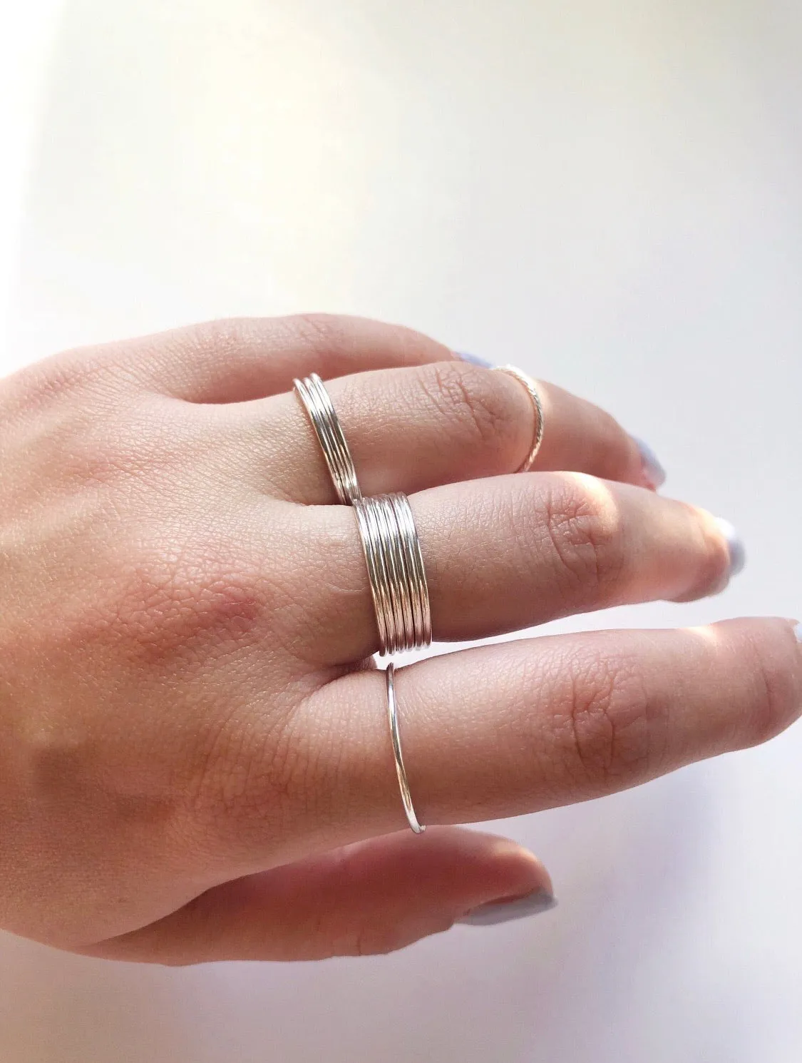 Anillo liso sencillo