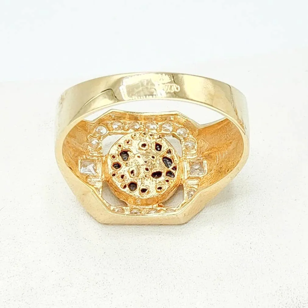Anillo oro 18k sello medusa
