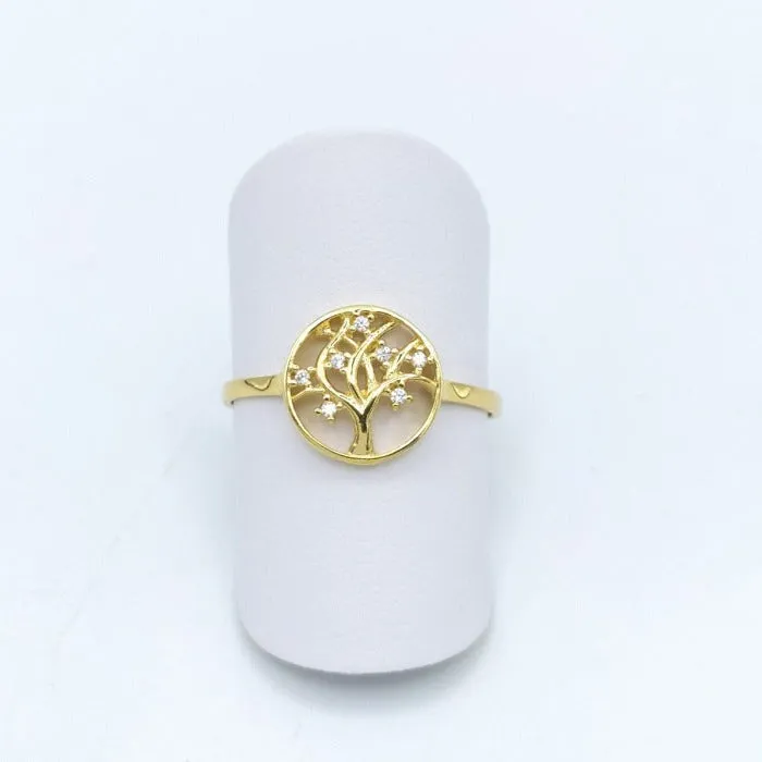 Anillo oro 18k árbol de la vida