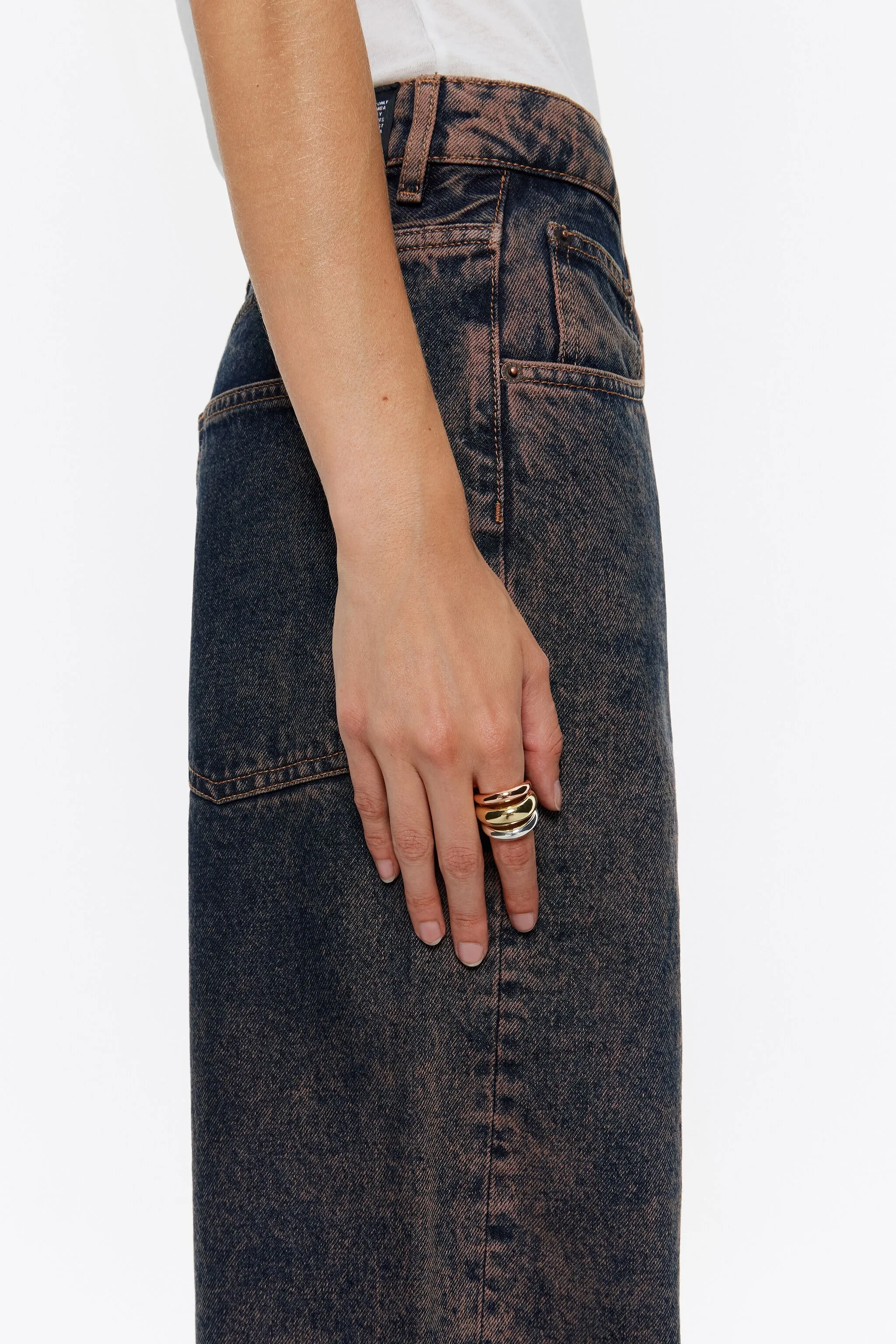 Anillo tres bandas multi oro