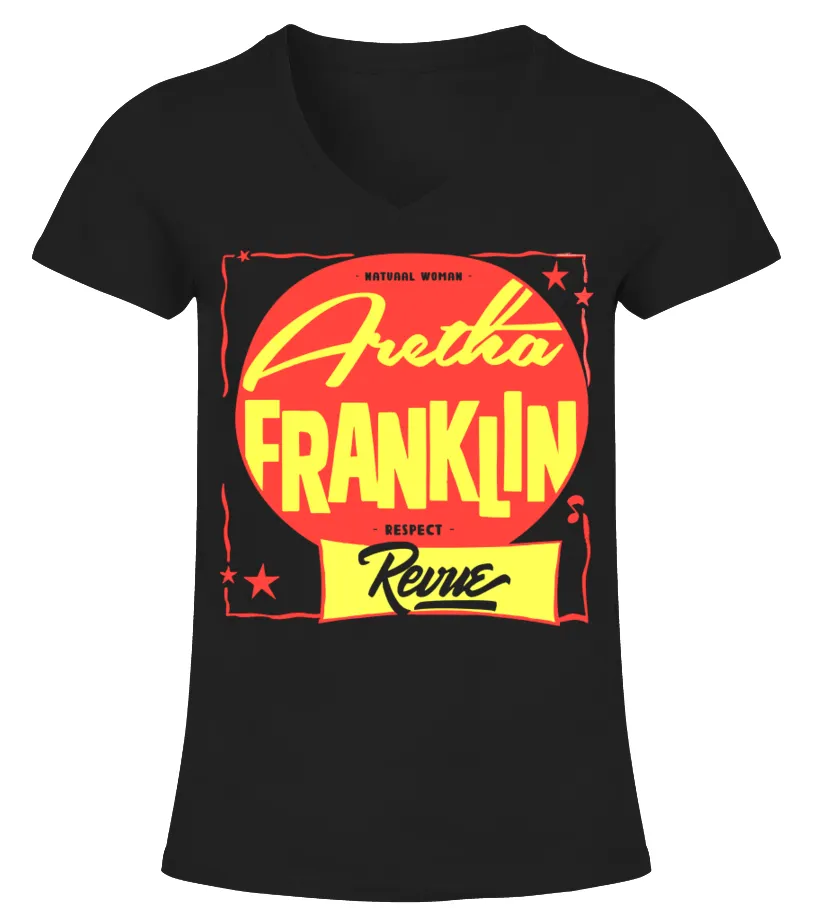 aretha franklin BK Camiseta cuello pico Mujer