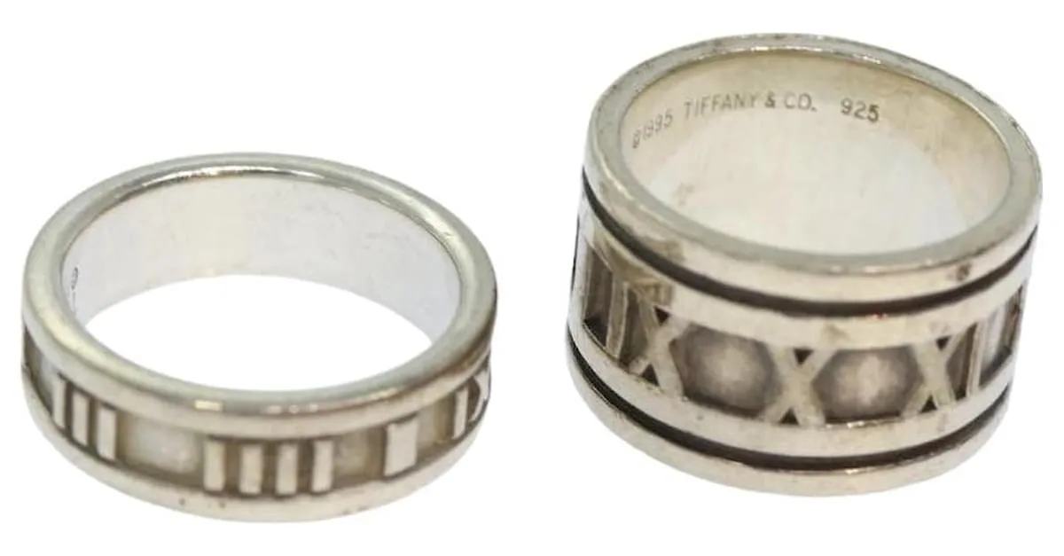 Autre Marque Anillo TIFFANY&Co. Ag925 2Set Plata Auth am6390 