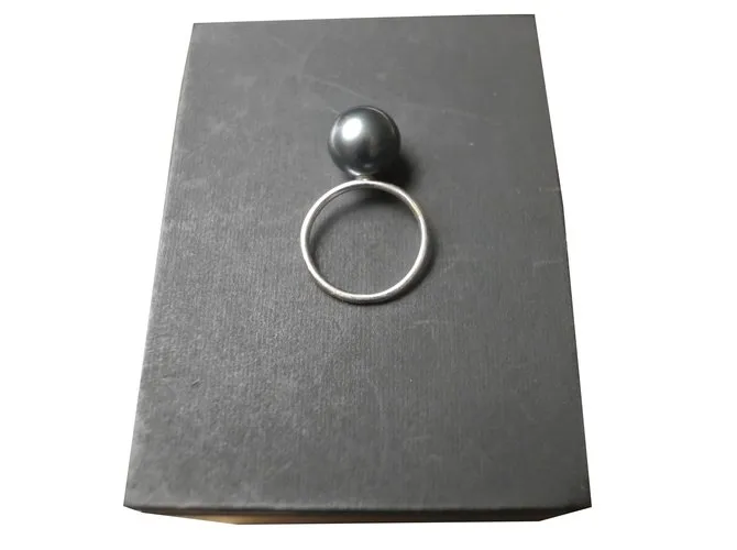 Autre Marque HERVE DOMAR anillo Negro 