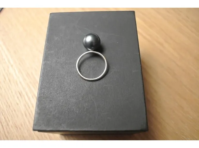 Autre Marque HERVE DOMAR anillo Negro 