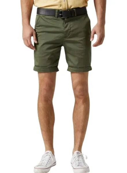 Bermuda Altonadock Kaki Verde Para Hombre