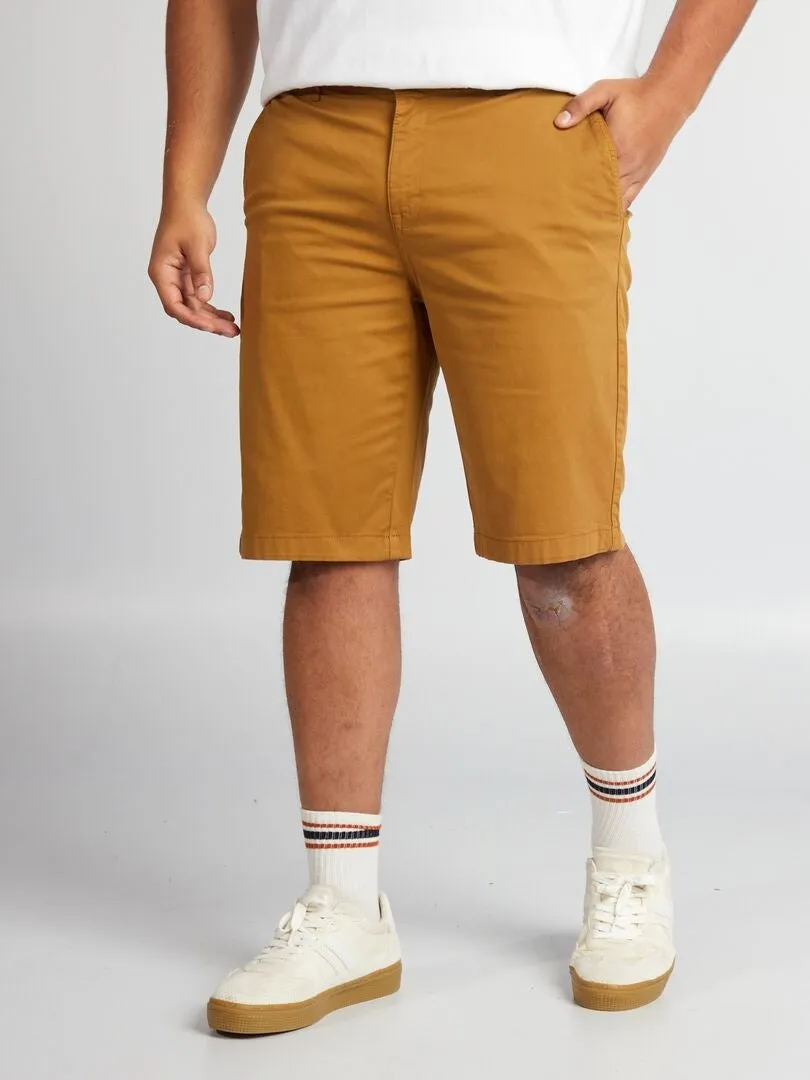 BERMUDAS TIPO CHINO  KAKI