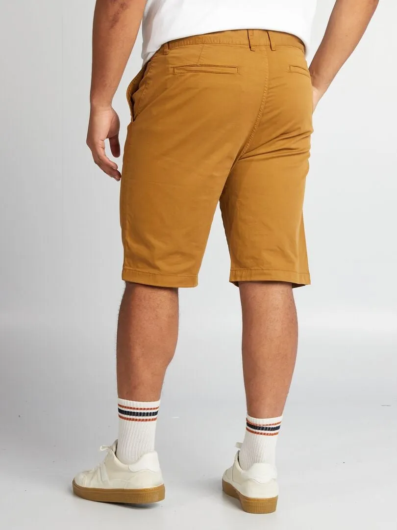 BERMUDAS TIPO CHINO  KAKI