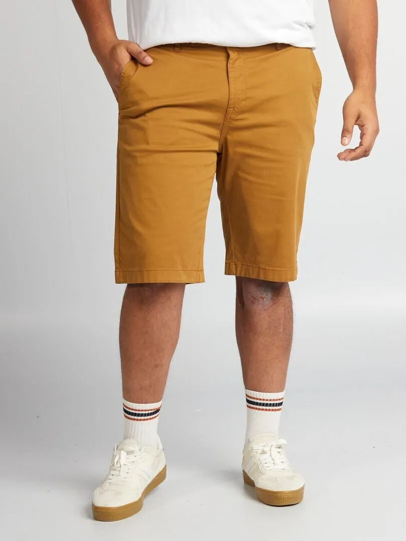 BERMUDAS TIPO CHINO  KAKI