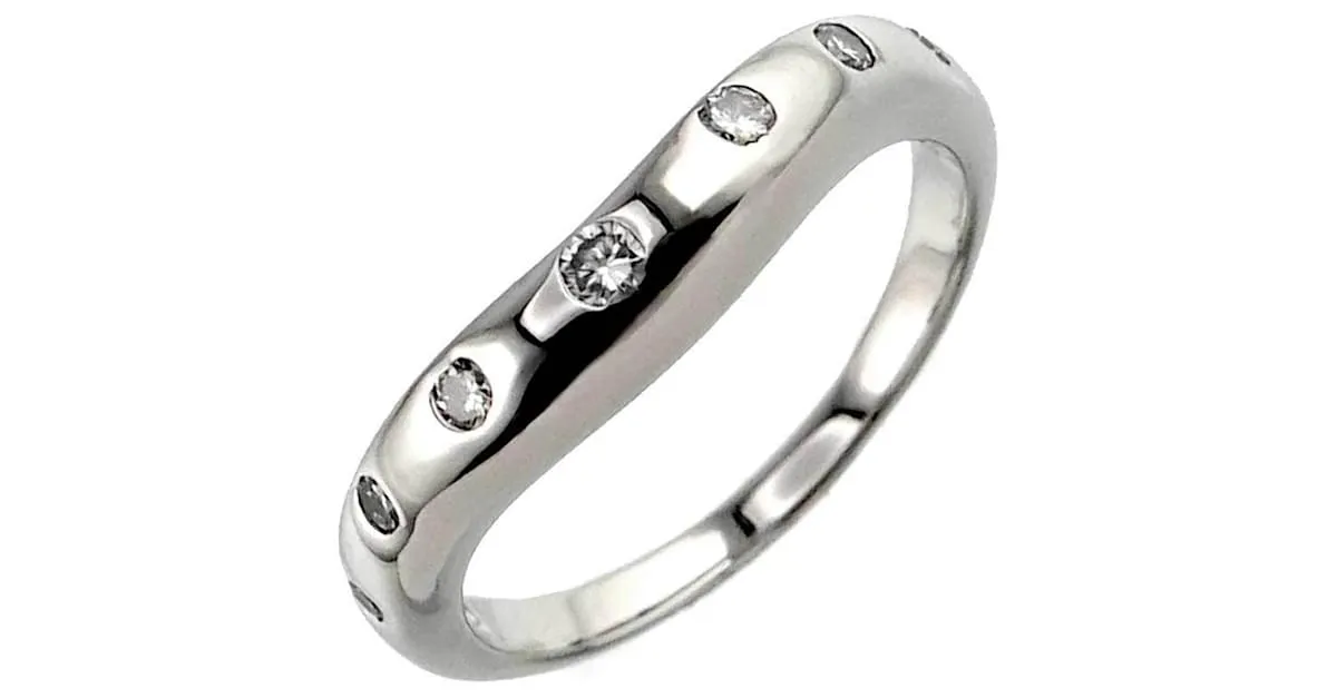 Bulgari Anillo Corona Bvlgari en platino con diamante 