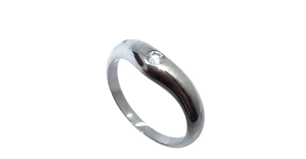 Bulgari Anillo Corona Bvlgari en Platino Plata 