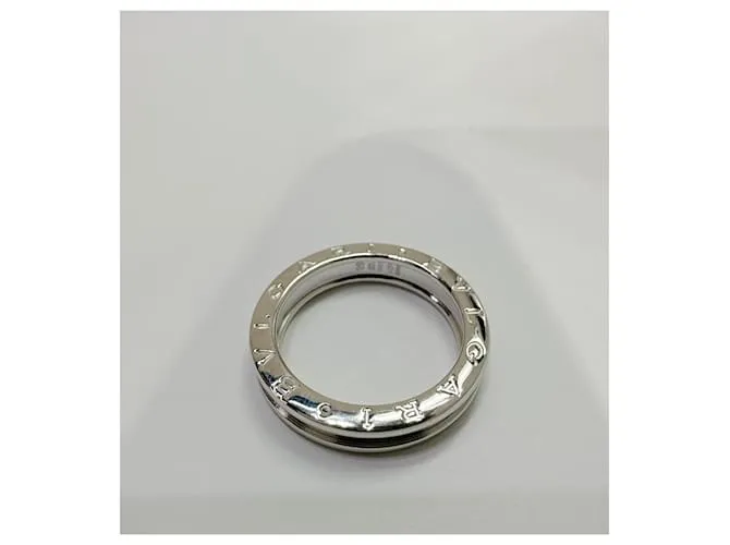 Bulgari moderno B.Cero1 Anillo de oro de banda única Plata 