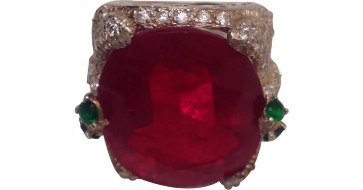 Burma anillo Roja 