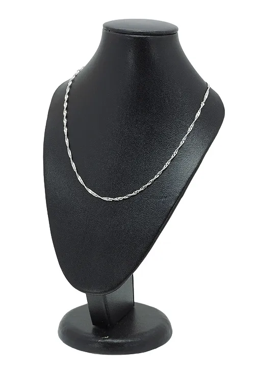 CADENA DE ORO BLANCO 18 KTES MODELO SINGAPUR. 045_010303550