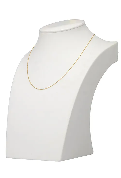 Cadena eslabones forzados diamantados oro18K
