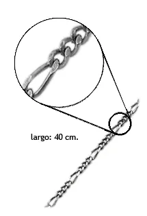 CADENA PLATA LEY 40 CM 3×1 126_BP(13)8040R