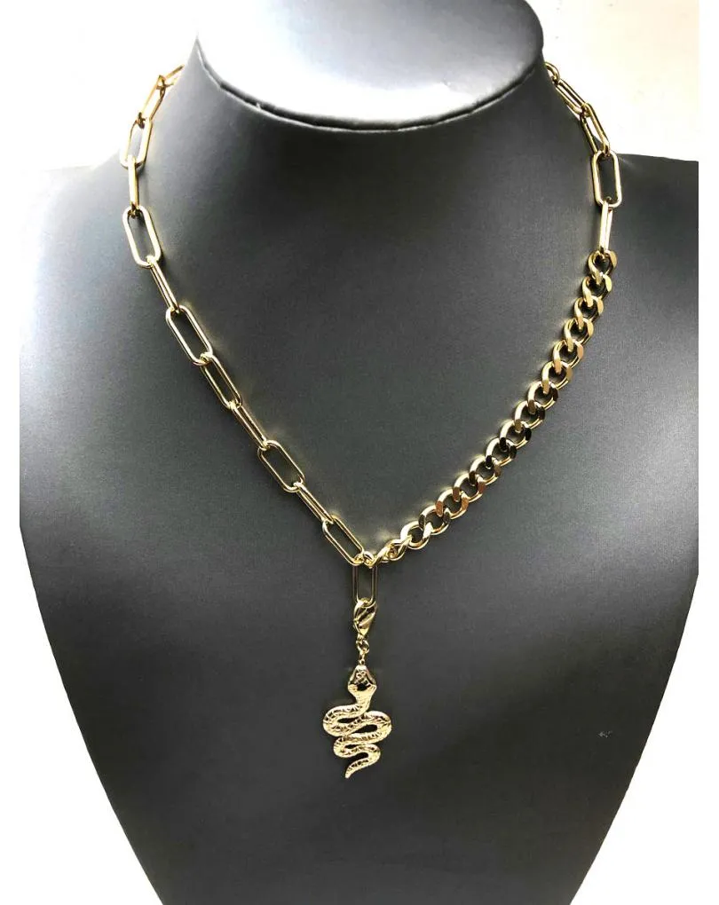 CADENAS MUJER CON COLAGANTE DE SERPIENTE, ONLINE