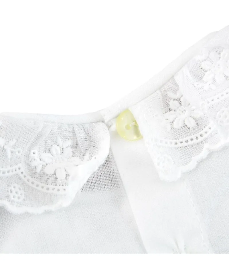 Camisa Bebe Niña Ro Infantil Batista Blanca