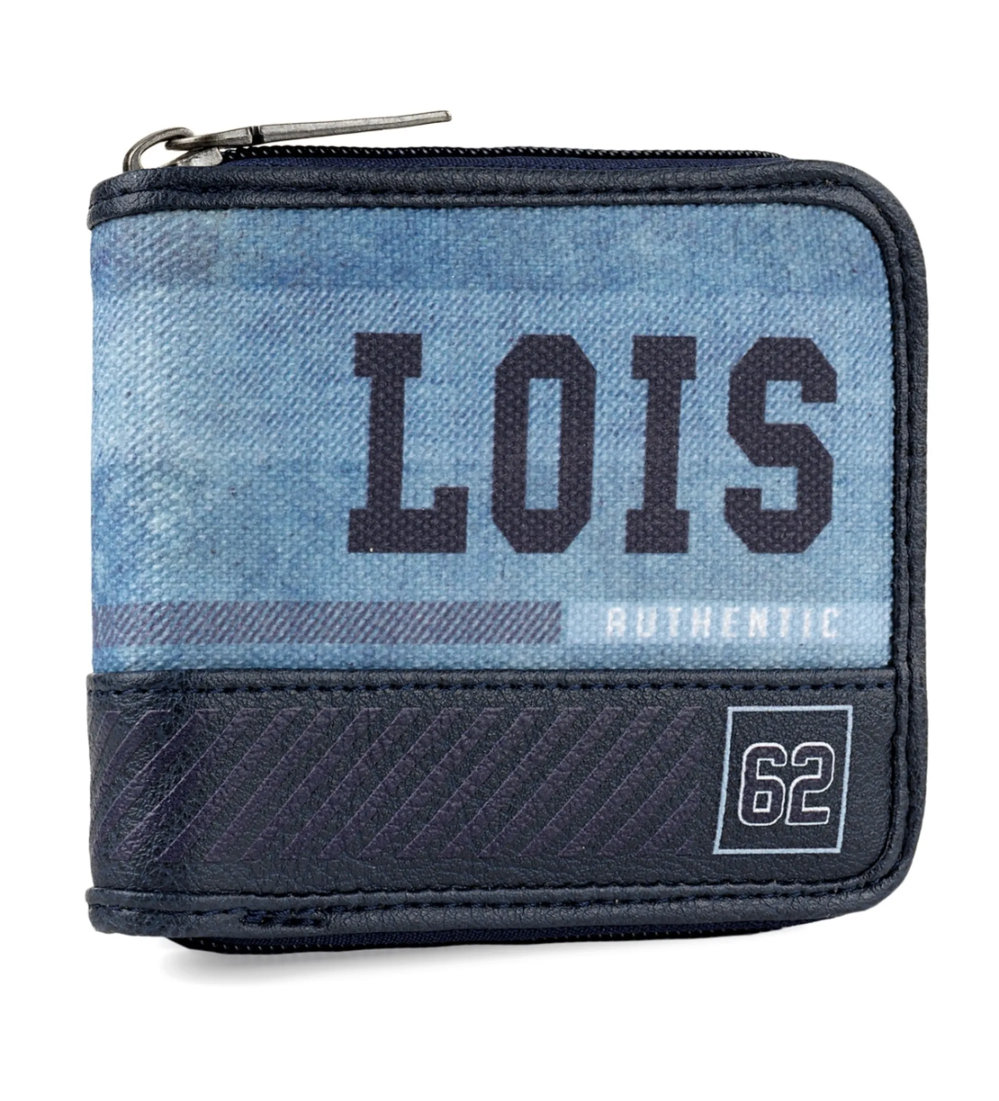 Cartera cierre cremallera  206409 color azul