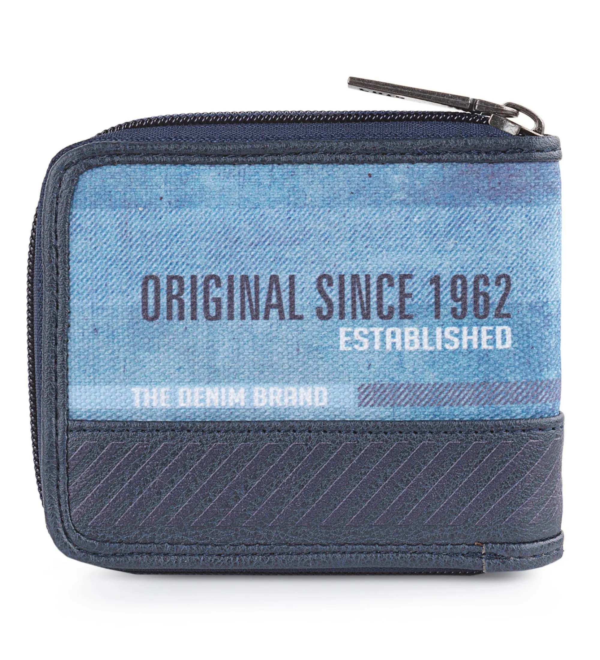 Cartera cierre cremallera  206409 color azul