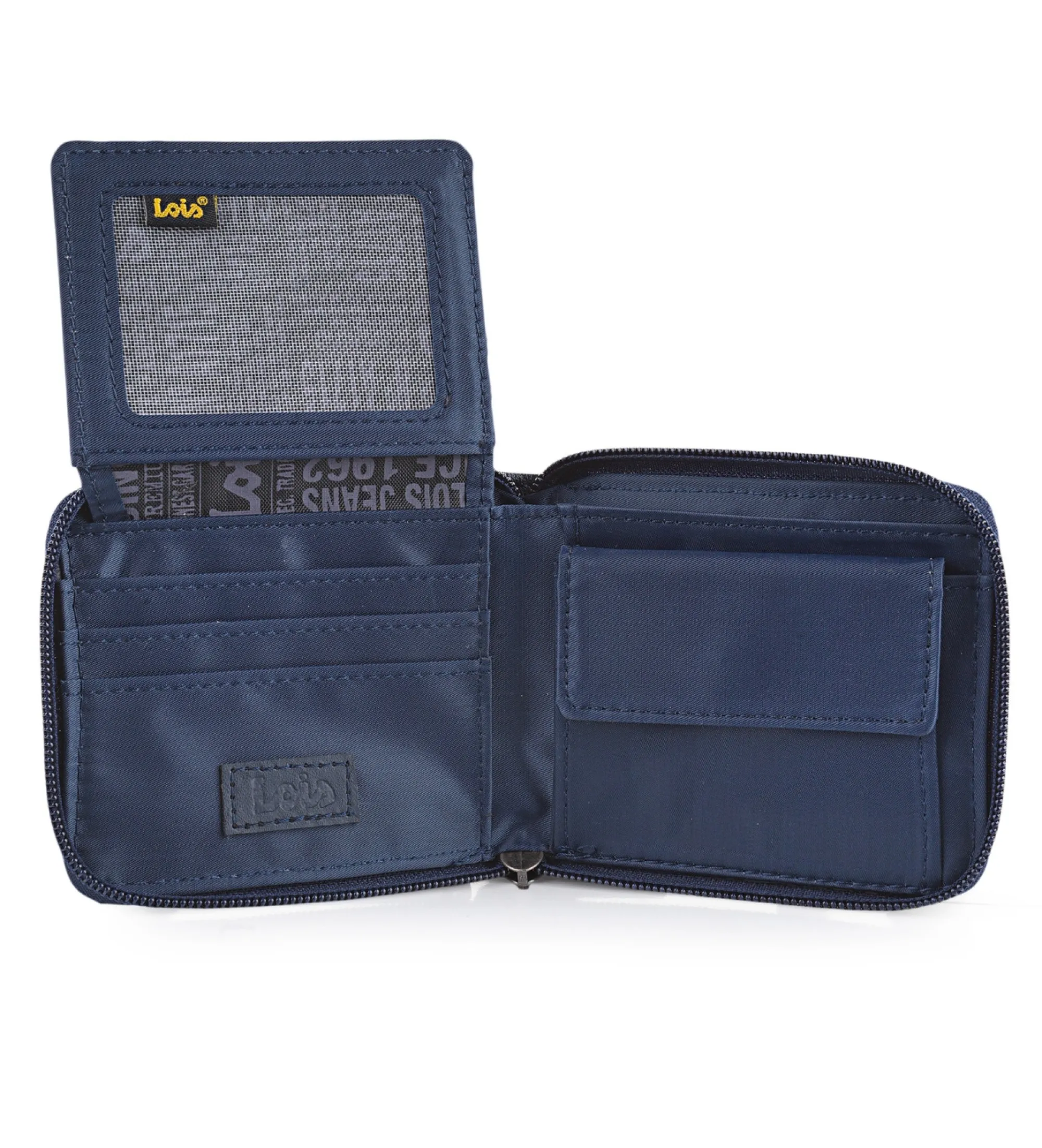 Cartera cierre cremallera  206409 color azul