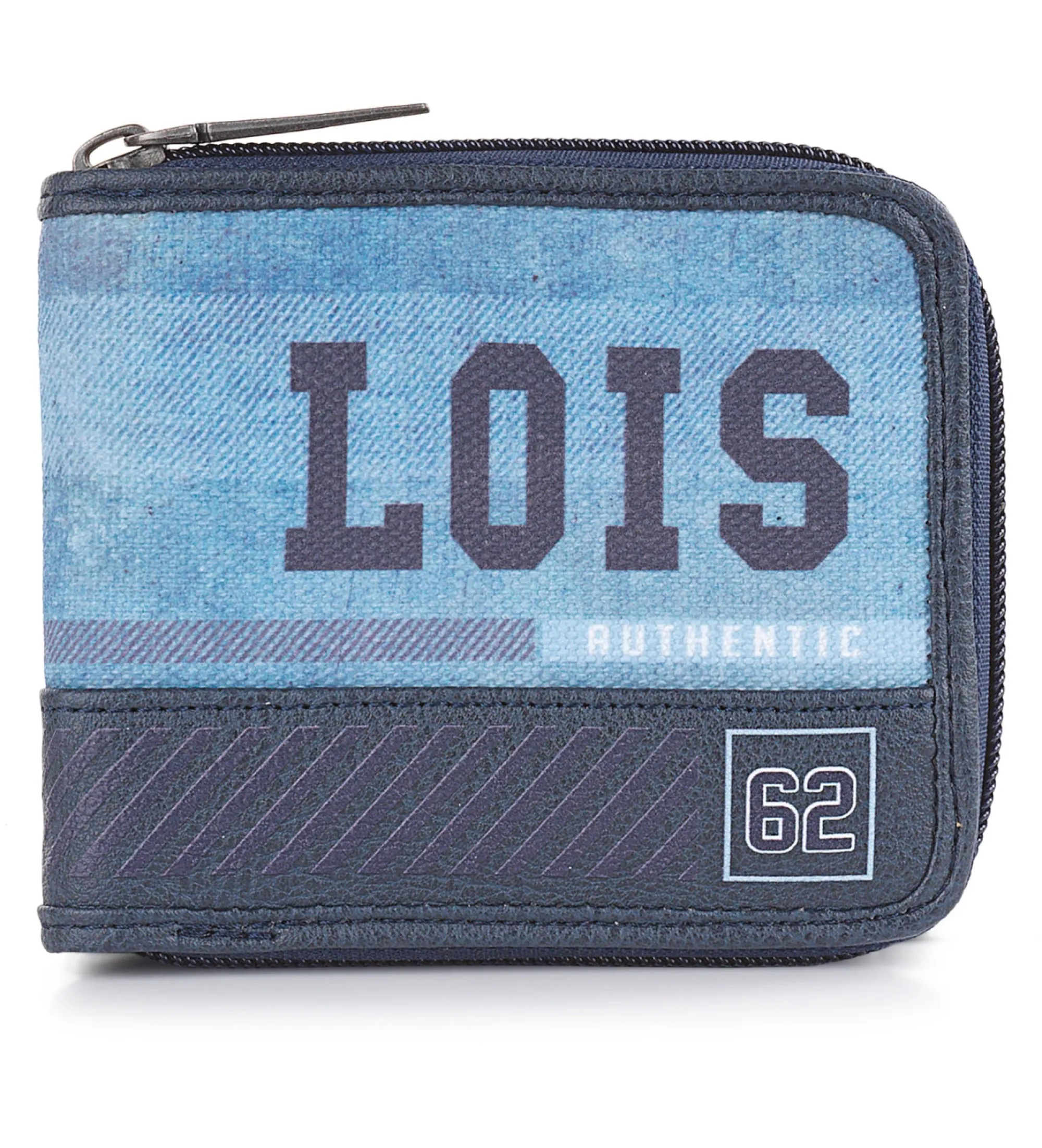 Cartera cierre cremallera  206409 color azul