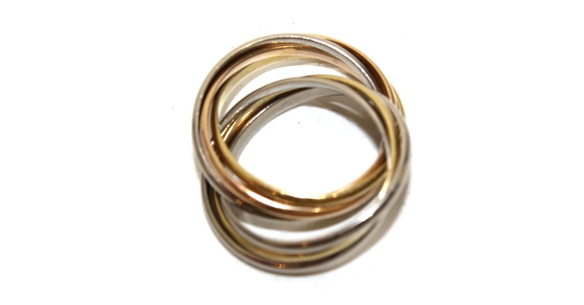Cartier Anillo semainier Plata Rosa Dorado 