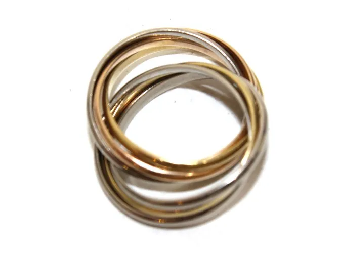 Cartier Anillo semainier Plata Rosa Dorado 