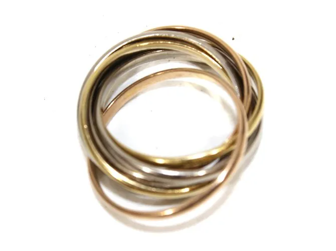 Cartier Anillo semainier Plata Rosa Dorado 