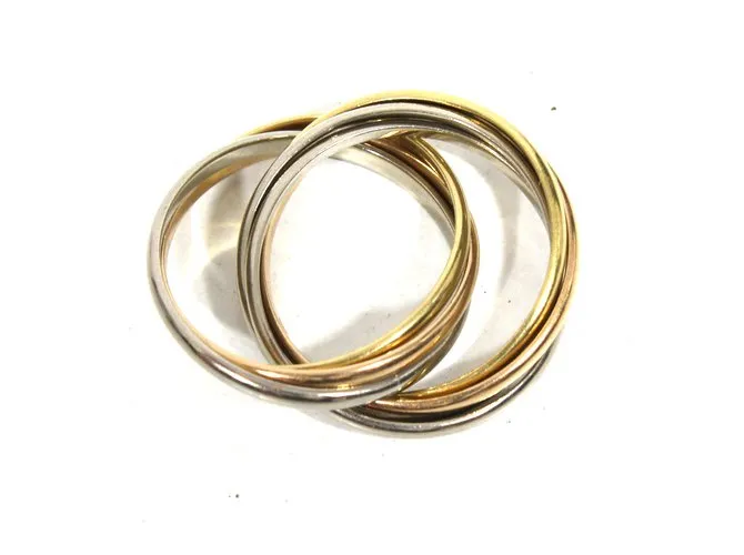 Cartier Anillo semainier Plata Rosa Dorado 