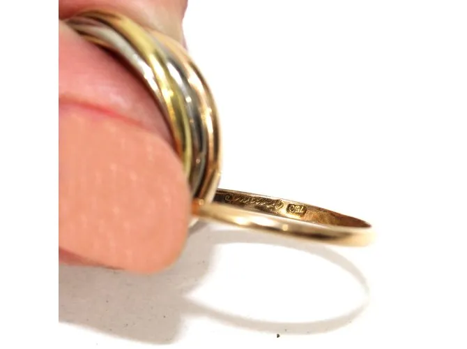Cartier Anillo semainier Plata Rosa Dorado 