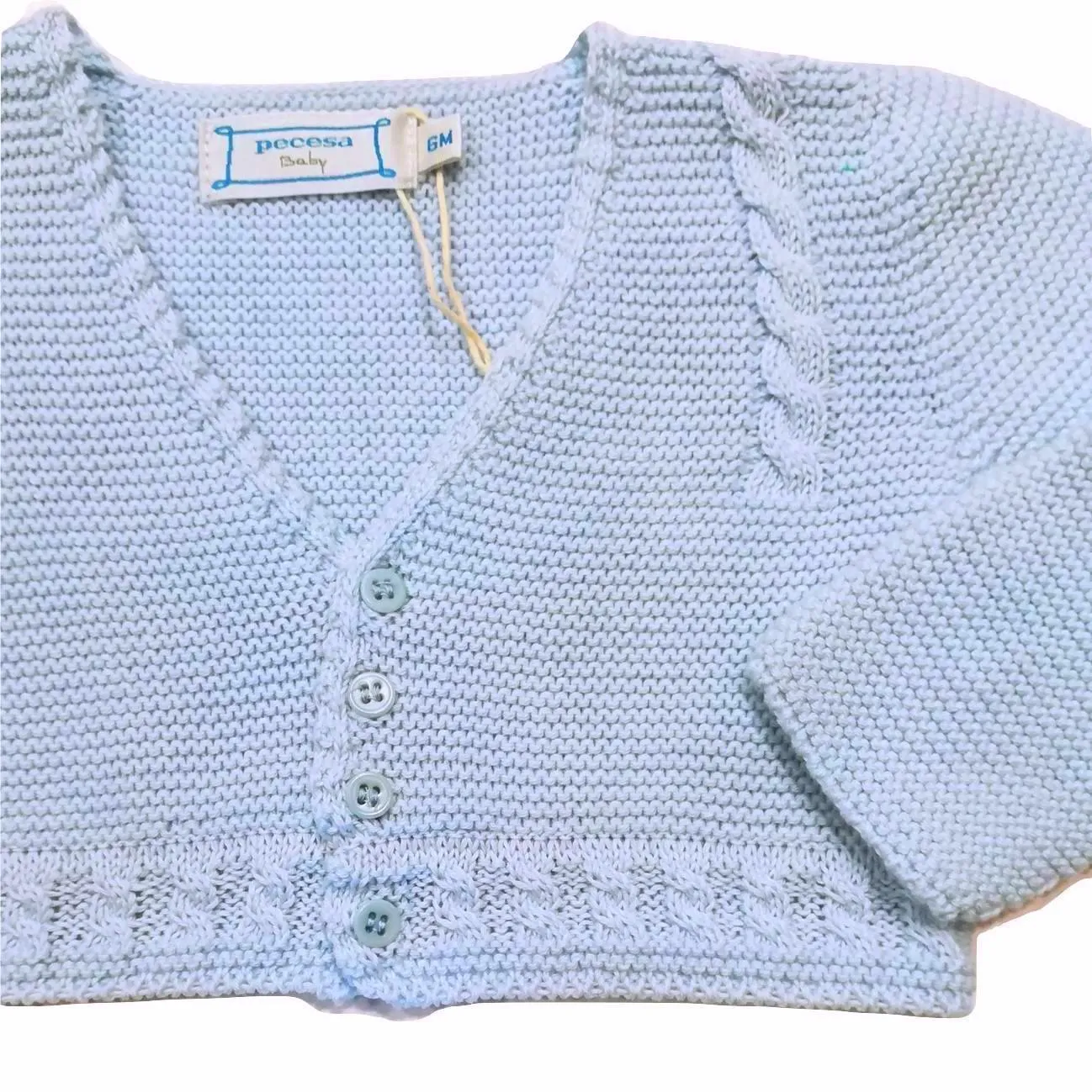 CHAQUETA NIÑO PUNTO VERANO TRENZAS   VARIOS COLORES