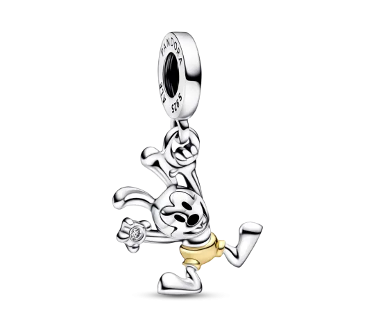 Charm Pandora Colgante plata y oro 100  Aniversario Oswald Disney 792519C01