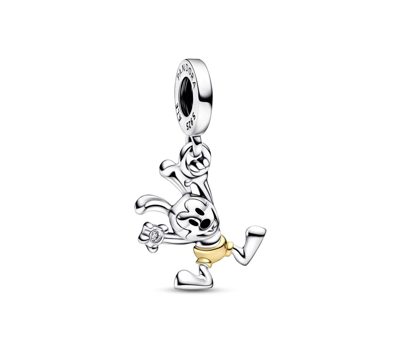 Charm Pandora Colgante plata y oro 100  Aniversario Oswald Disney 792519C01