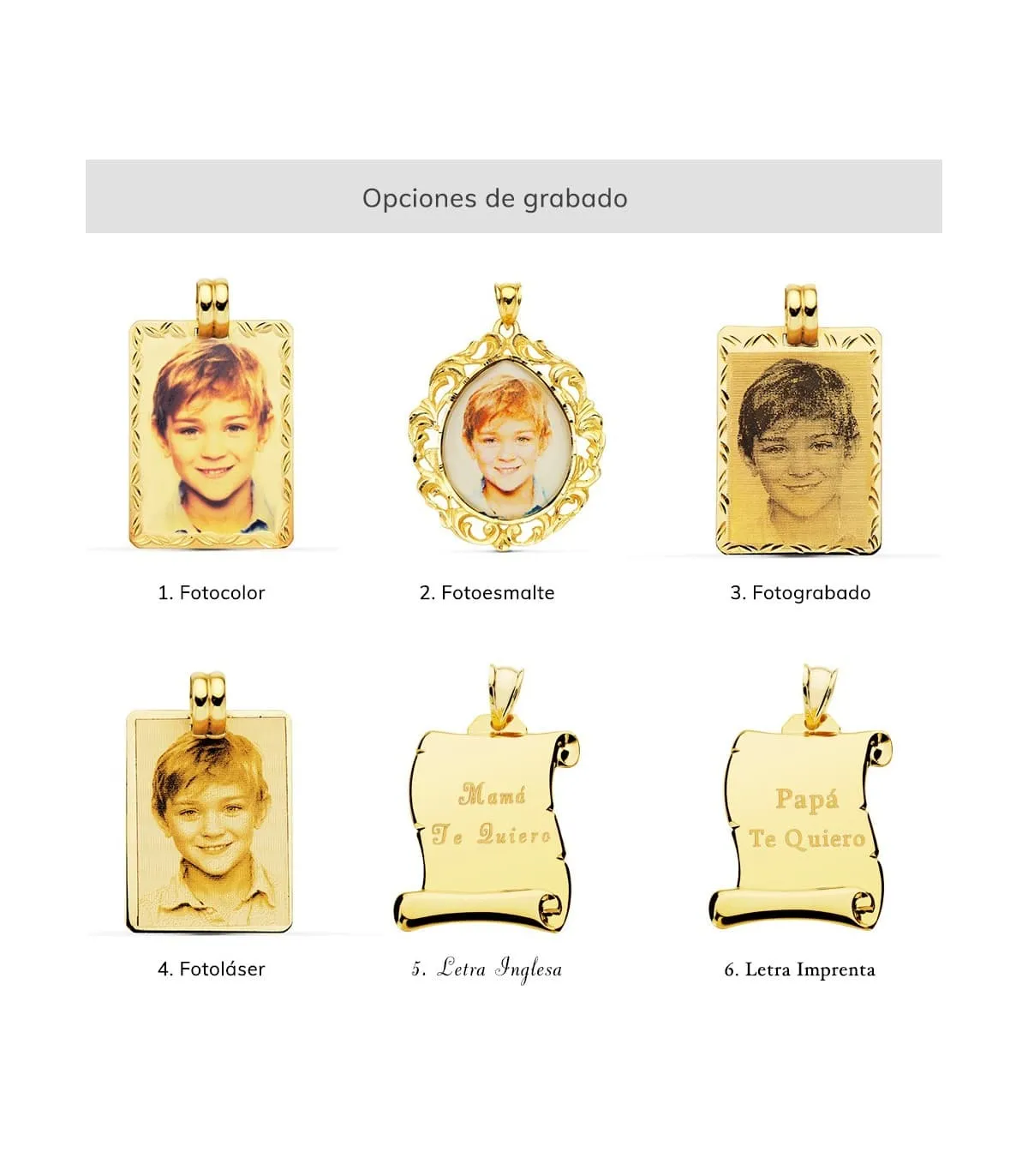 Colgante Chapa Oro 18K 20 mm Rectangular greca