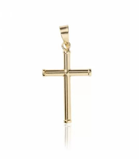 COLGANTE CRUZ "CIELO" ORO 18K
