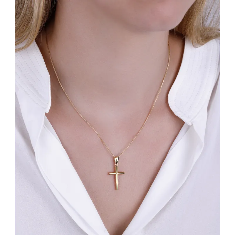 COLGANTE CRUZ "CIELO" ORO 18K